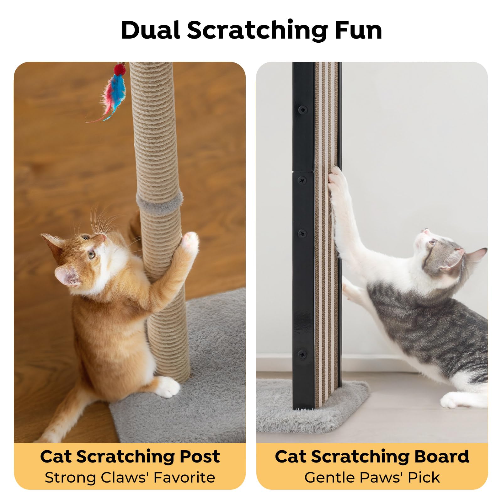 Veehoo opciones de rascar: poste y tablero para gatos.