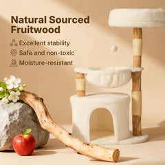 Veehoo árbol para gatos moderno con plataforma superior de felpa para descanso cómodo
