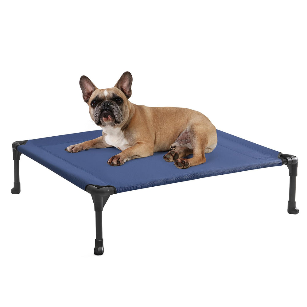 Veehoo cama-elevada-perros-medianos, descanso cómodo al aire libre.
