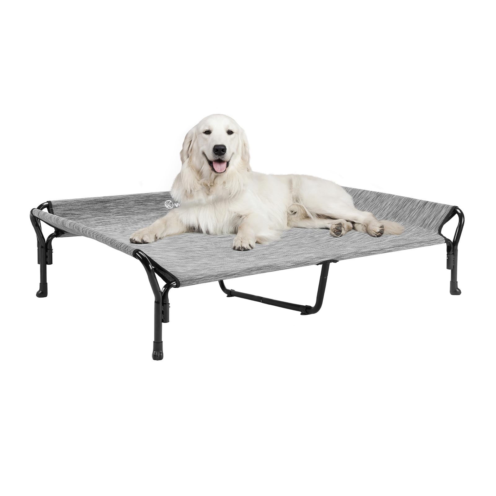 Cama elevada Veehoo XL con barandilla para seguridad y confort