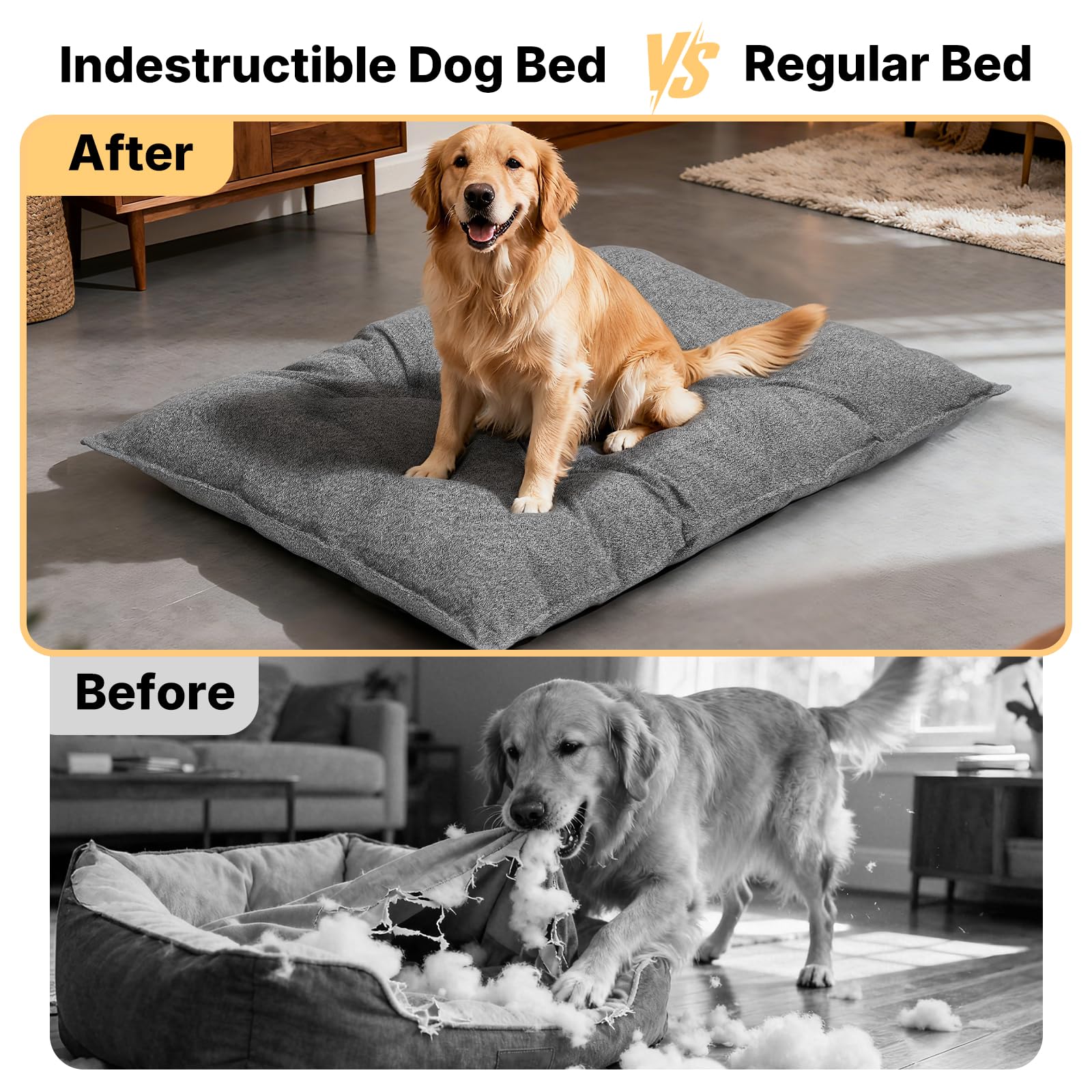 Cama Veehoo acolchada para jaula, confort suave y estable.
