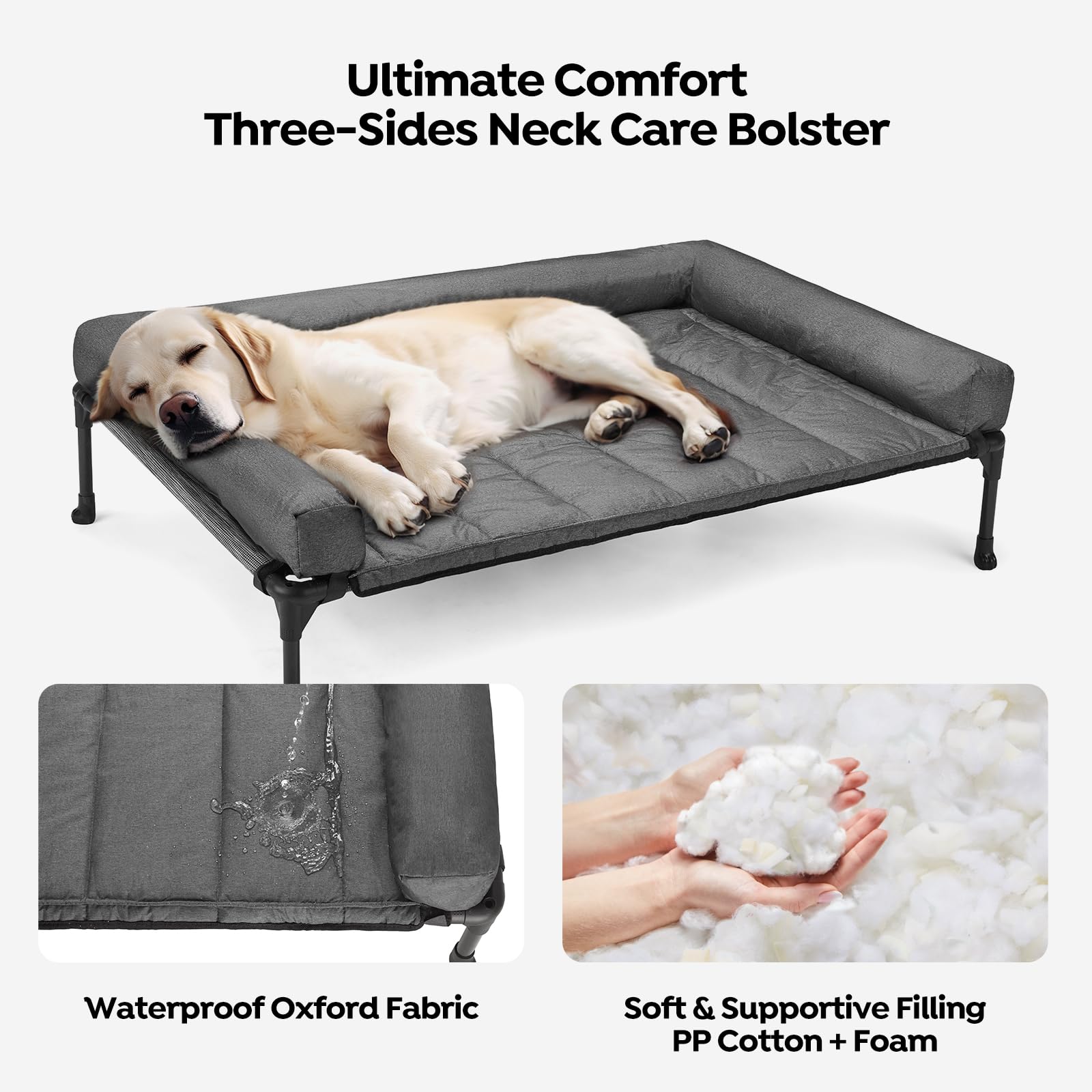 Base antideslizante de Veehoo para cama de perro estable.