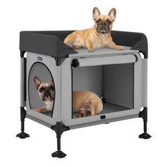 Veehoo cama perro, vista frontal; ideal para dormir junto a ti.