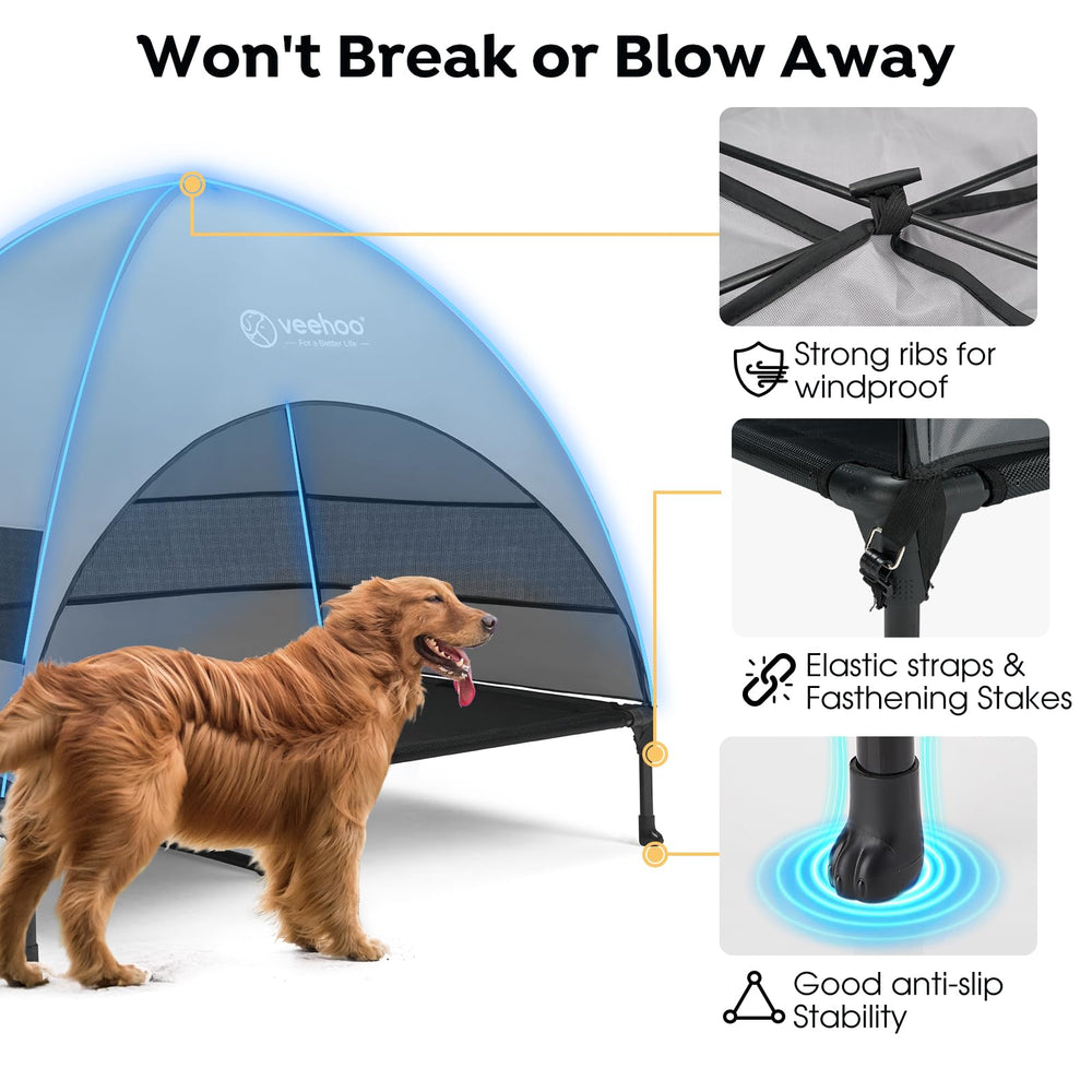 Dosel Veehoo con protección UV resumida para perro