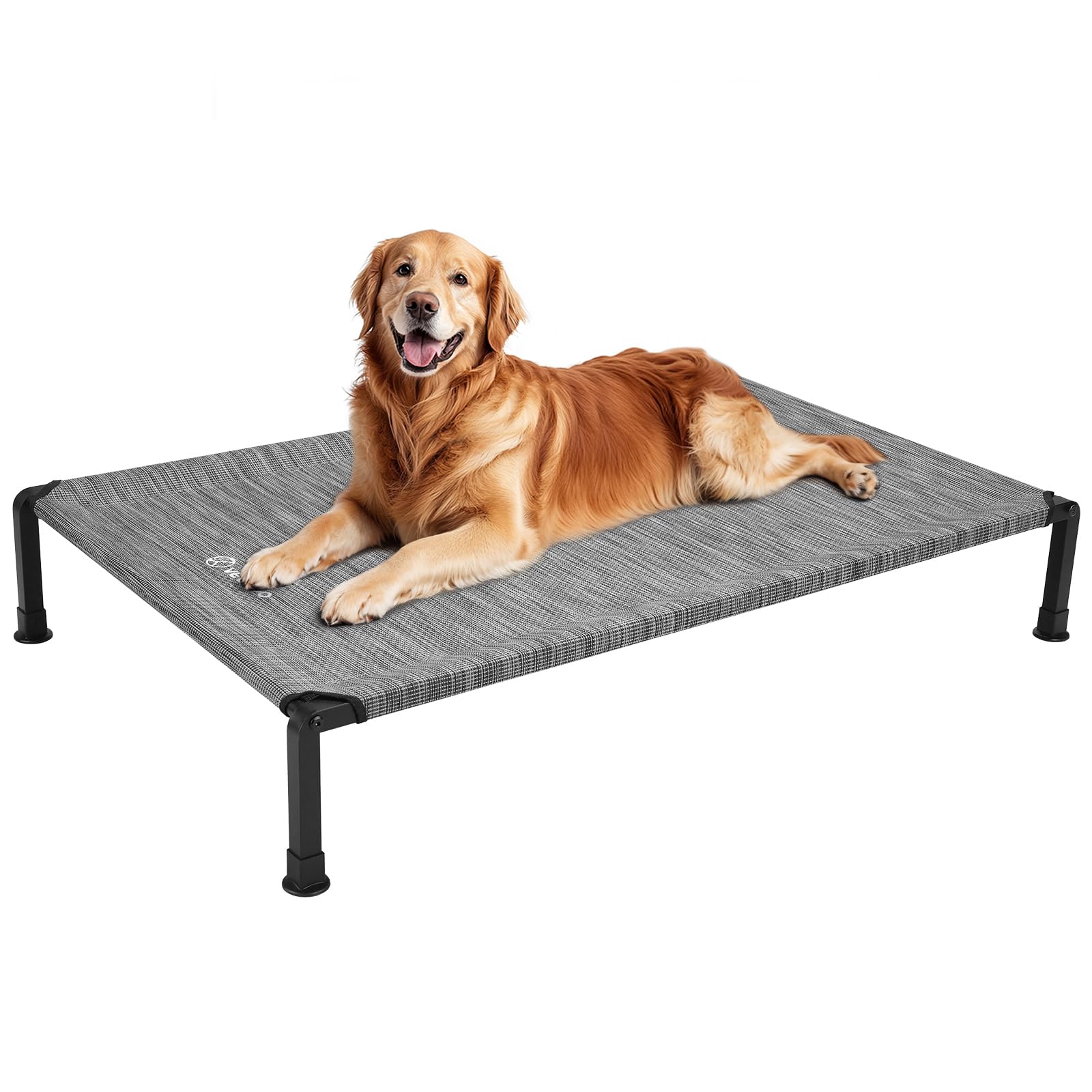 Veehoo cama-perro-elevada 41x27, soporte estable para dormir cómodo.