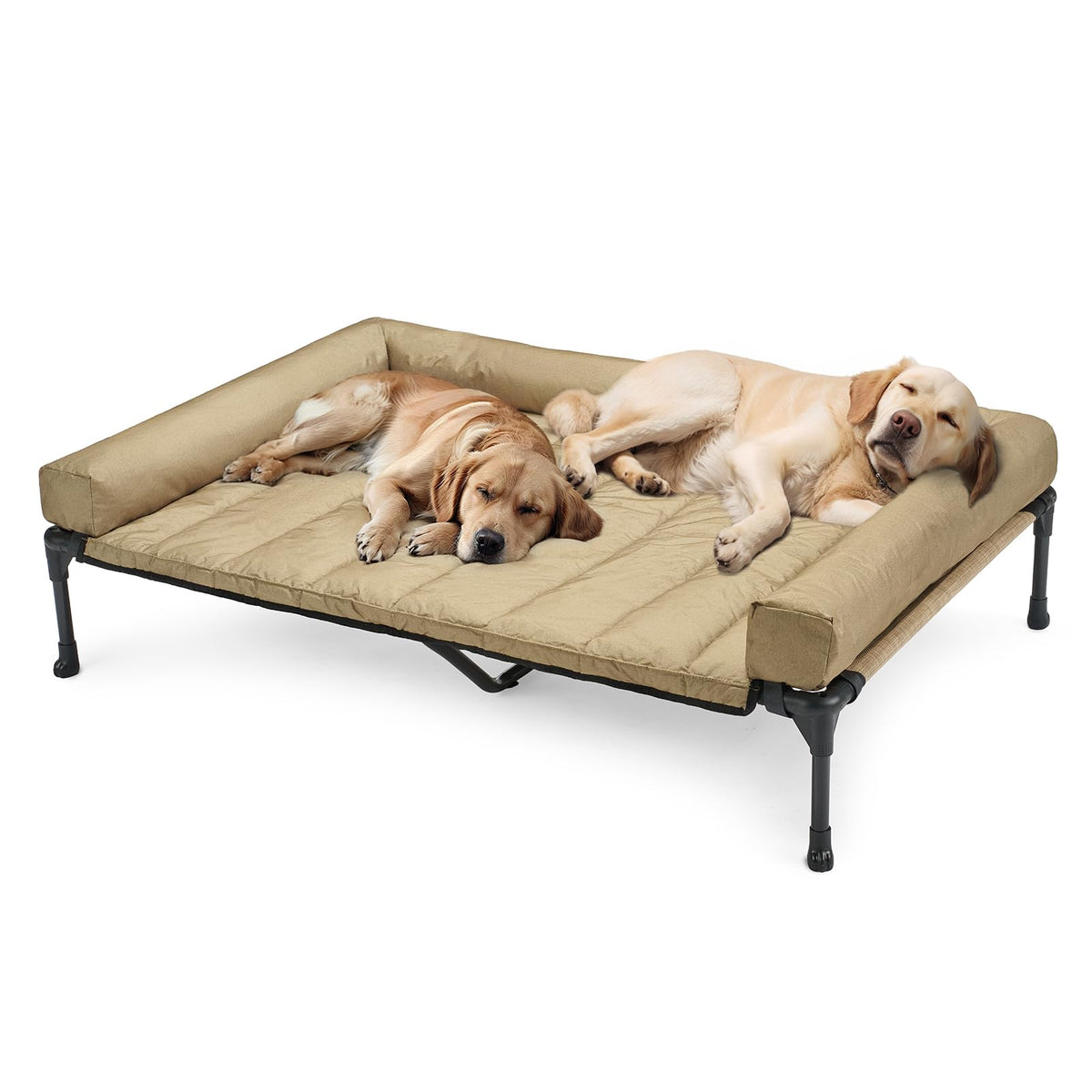 Cama para perros Veehoo elevada 59x37,5 pulgadas para uso interior o exterior.