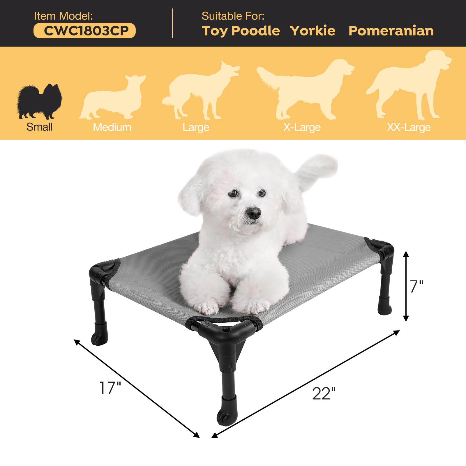 Cama Veehoo soporta hasta 68 kg, adecuada para perros pequeños