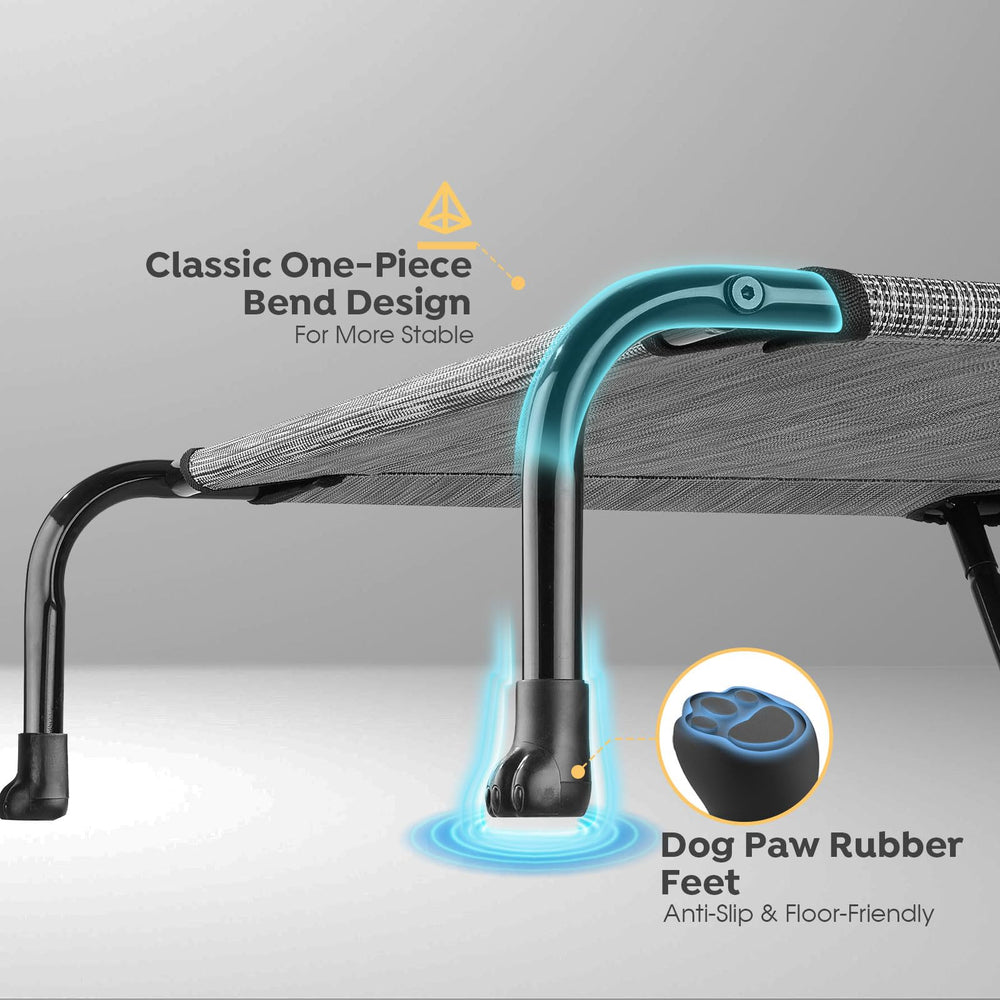 Cama elevadora Veehoo con estructura de metal resistente para exterior