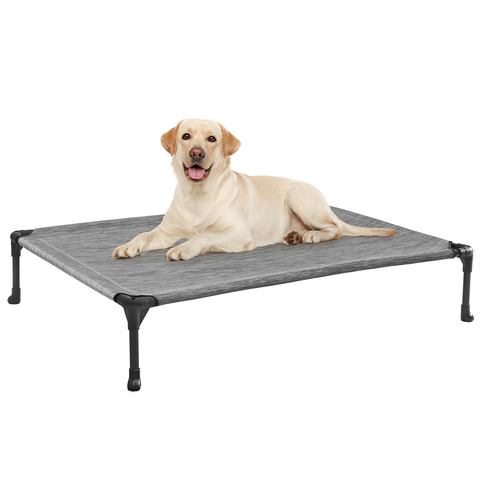 Veehoo cama perro elevada para exterior grande, descanso fresco al aire libre