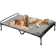 Cama para perros elevada Veehoo para exterior, descanso fresco al aire libre