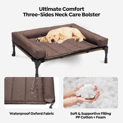 Cama para perros Veehoo con funda impermeable y protección antiarañazos
