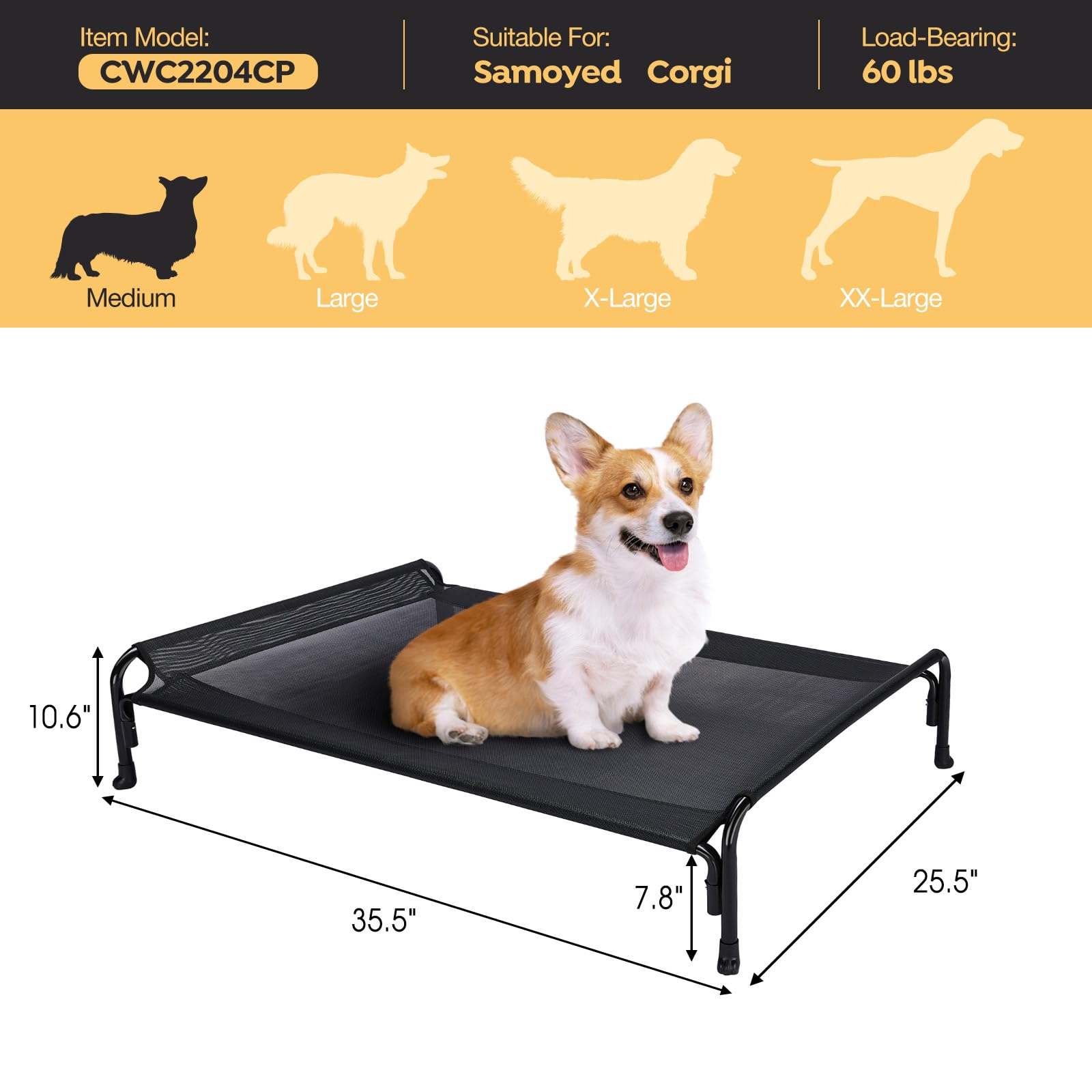 Veehoo cama lavable e impermeable facilita la limpieza.