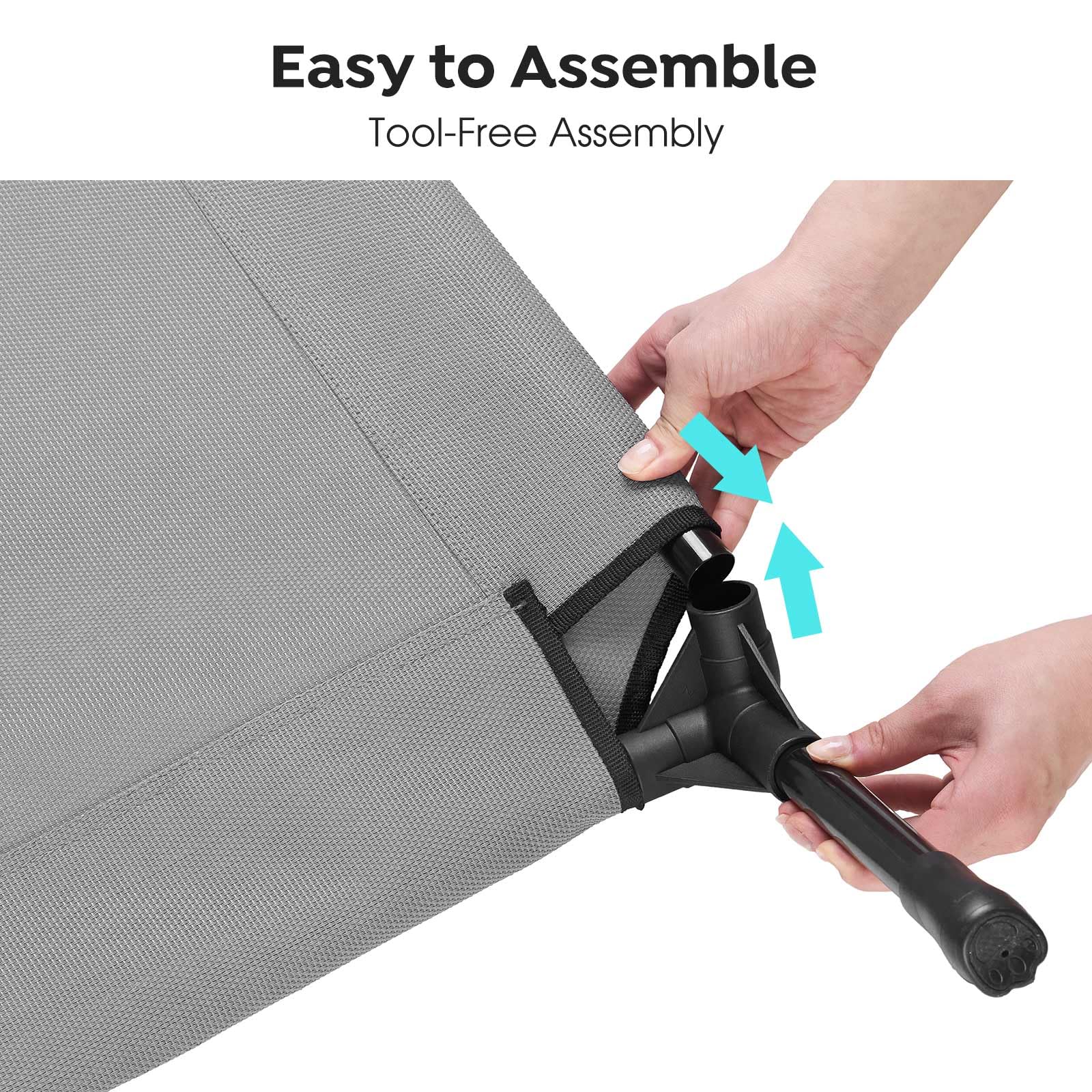 Cama Veehoo con malla lavable para limpieza rápida