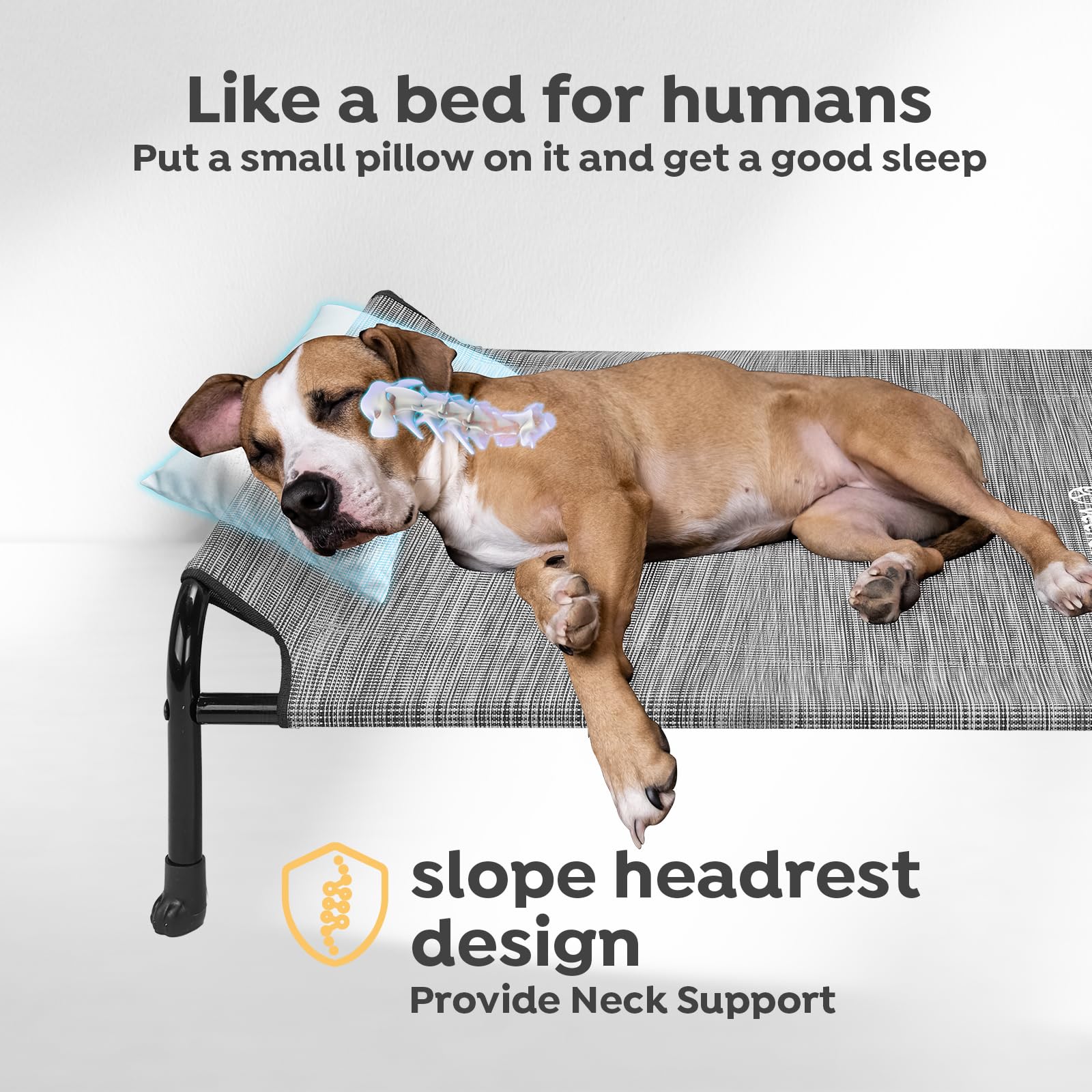 Cama de perro Veehoo con malla transpirable para mayor frescura