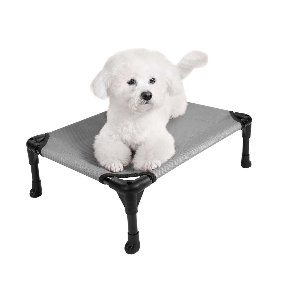 Cama Veehoo elevada con malla ventilada para mantener al perro fresco
