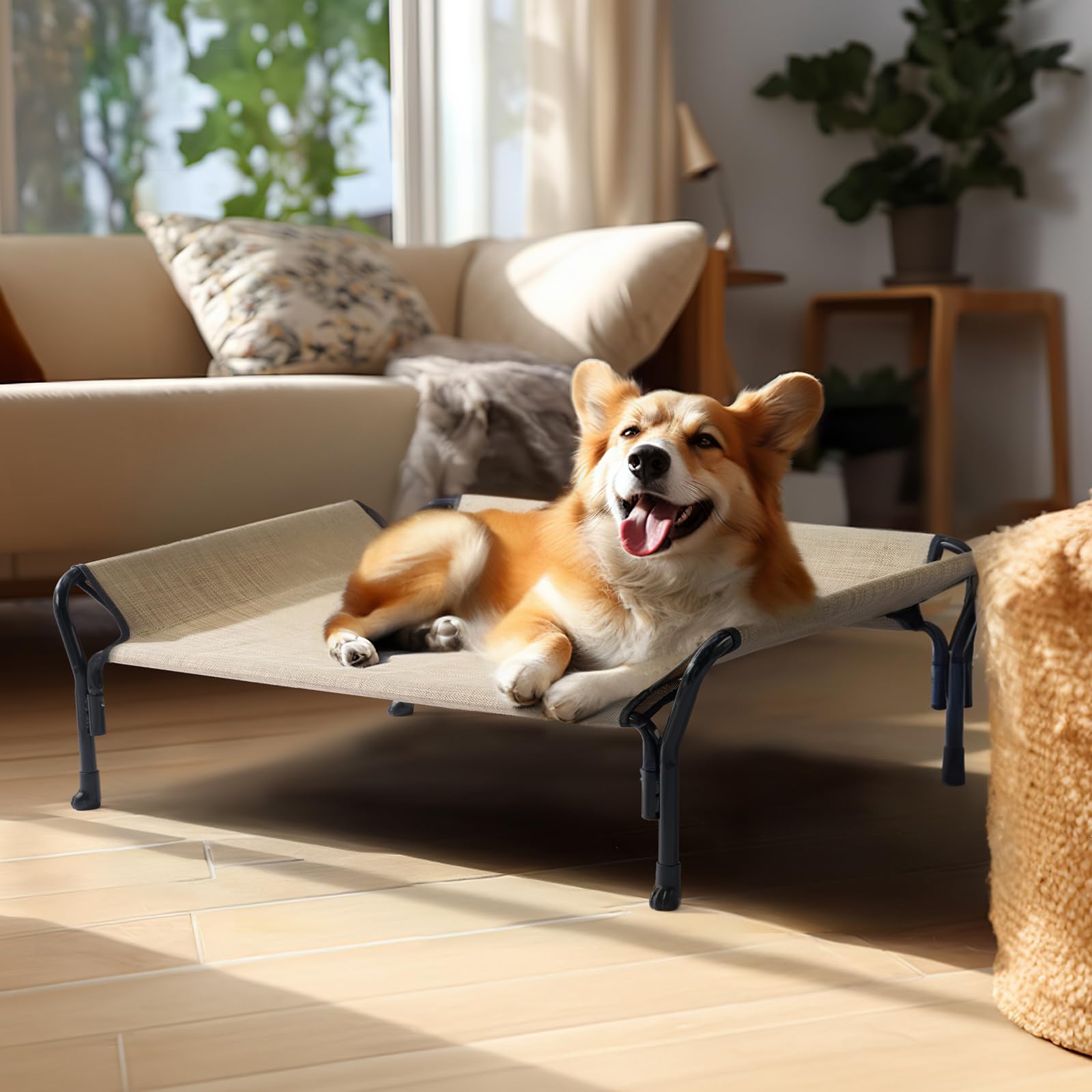 Versátil para interiores y exteriores, fácil de mover con Veehoo