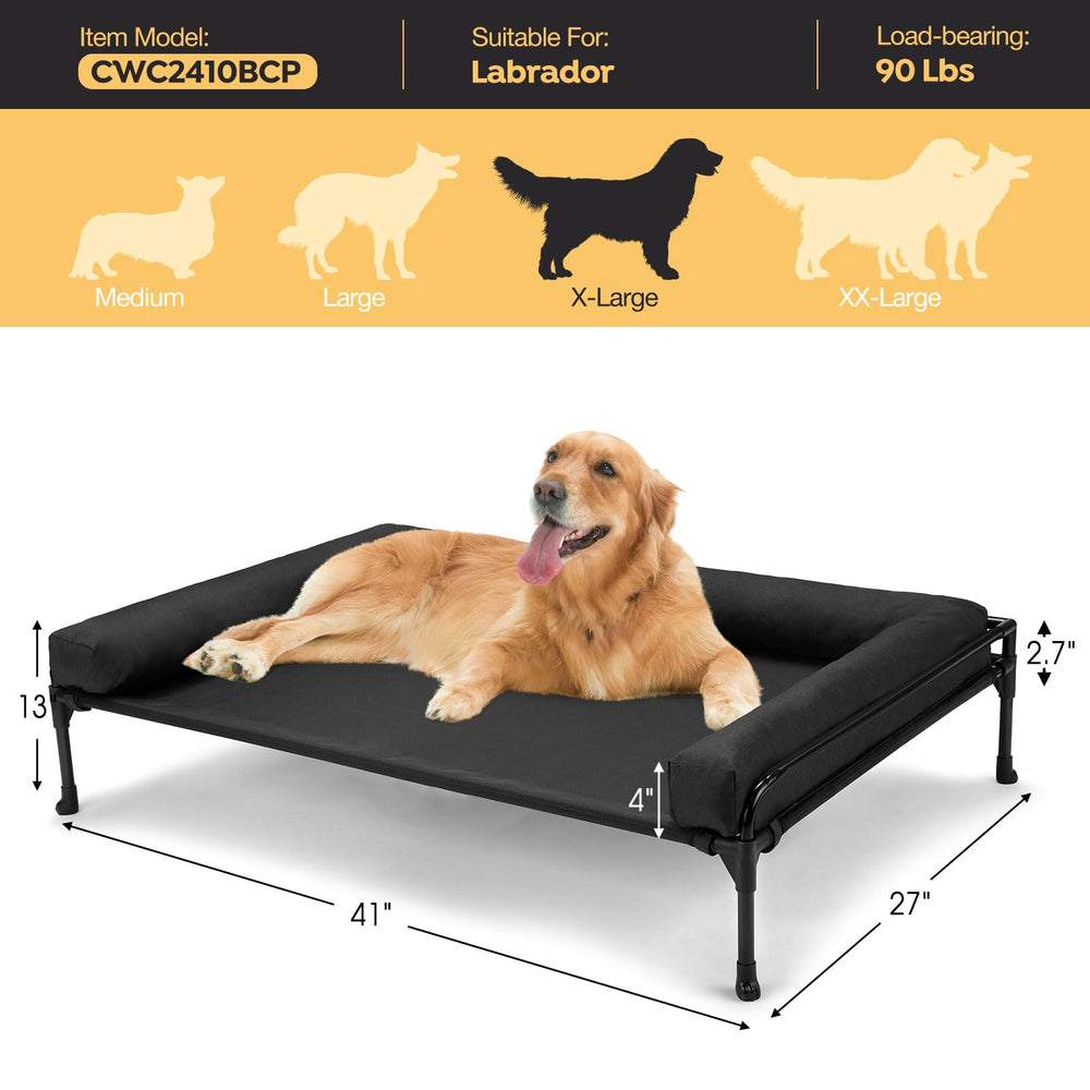 Patas antideslizantes de la cama Veehoo para mayor estabilidad.