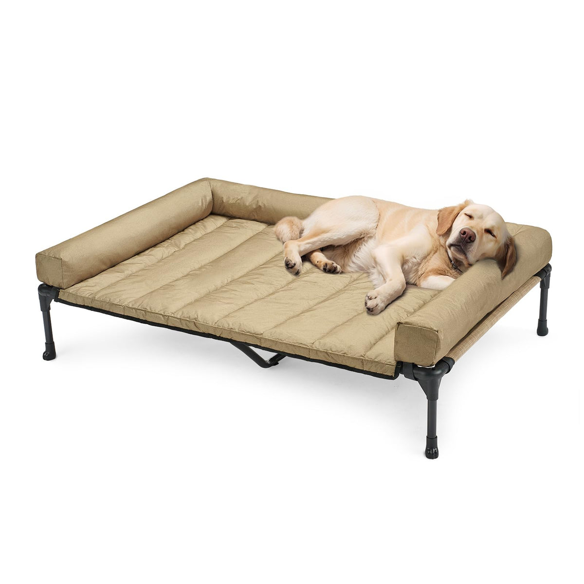 Veehoo cama-perro-elevada-refrescante para climas cálidos.