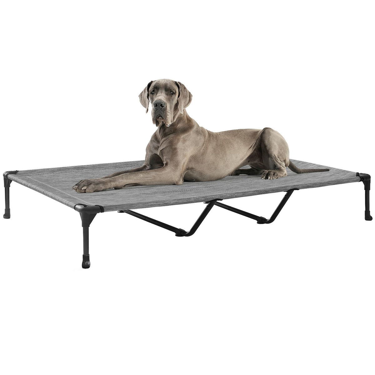 Cama elevada Veehoo XXL para perros grandes, ideal para uso exterior cómodo.