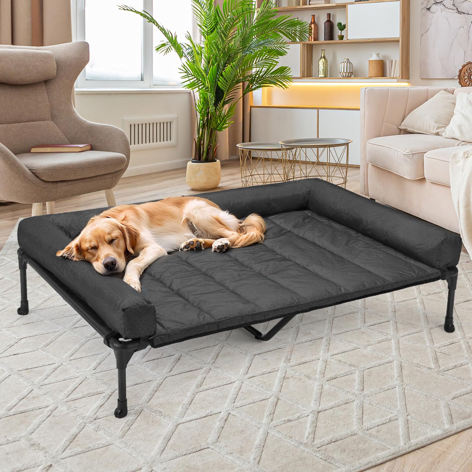 Cama para interiores y exteriores, fácil de limpiar