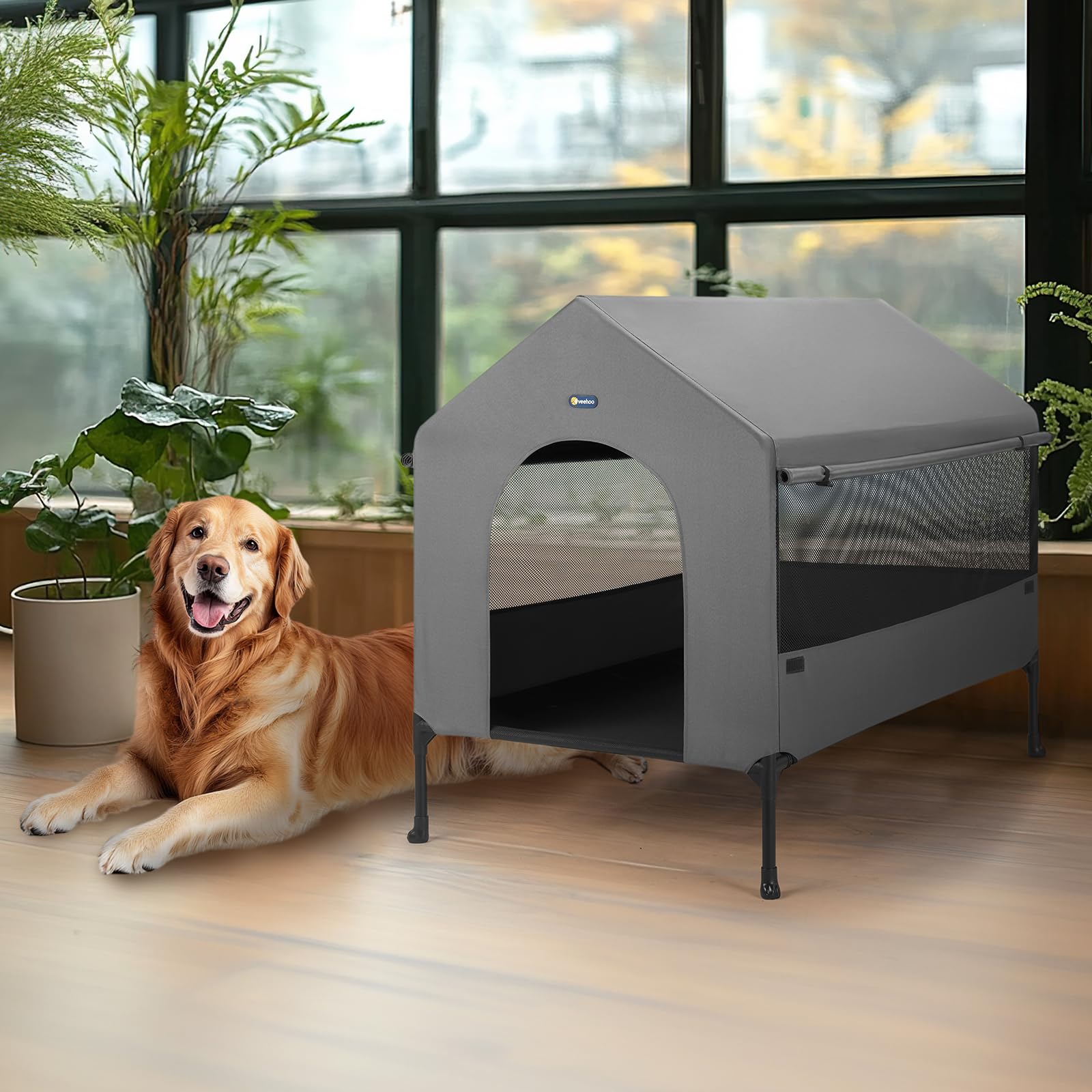 Veehoo cama para perros, fácil de limpiar con paño húmedo