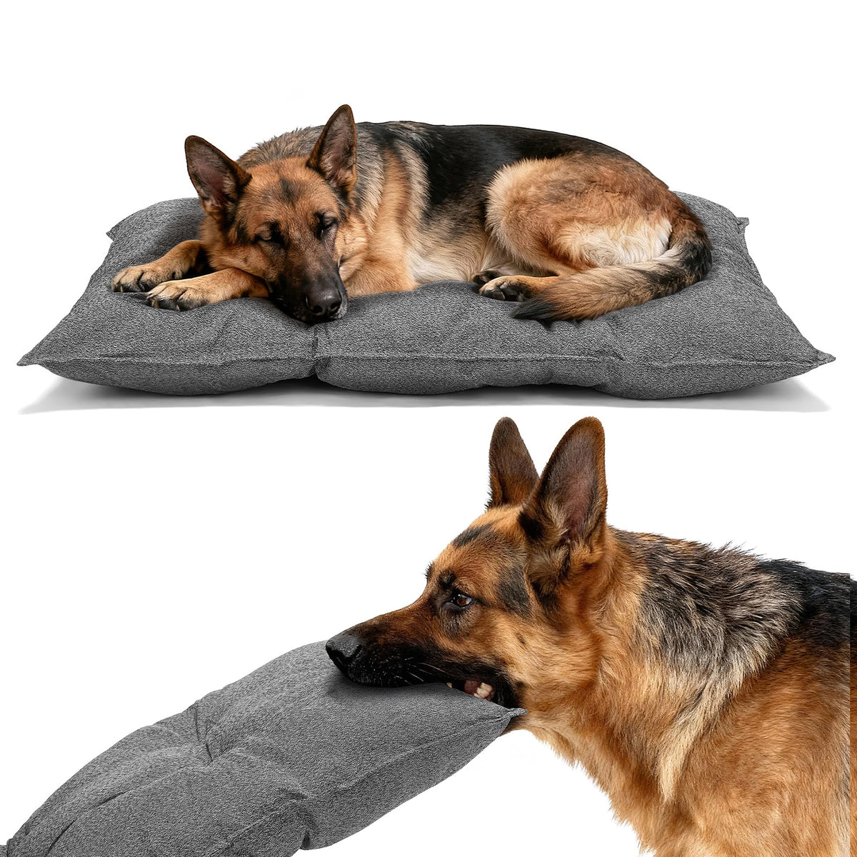 Cama Veehoo indestructible para jaula 41x28, ideal para perros activos.