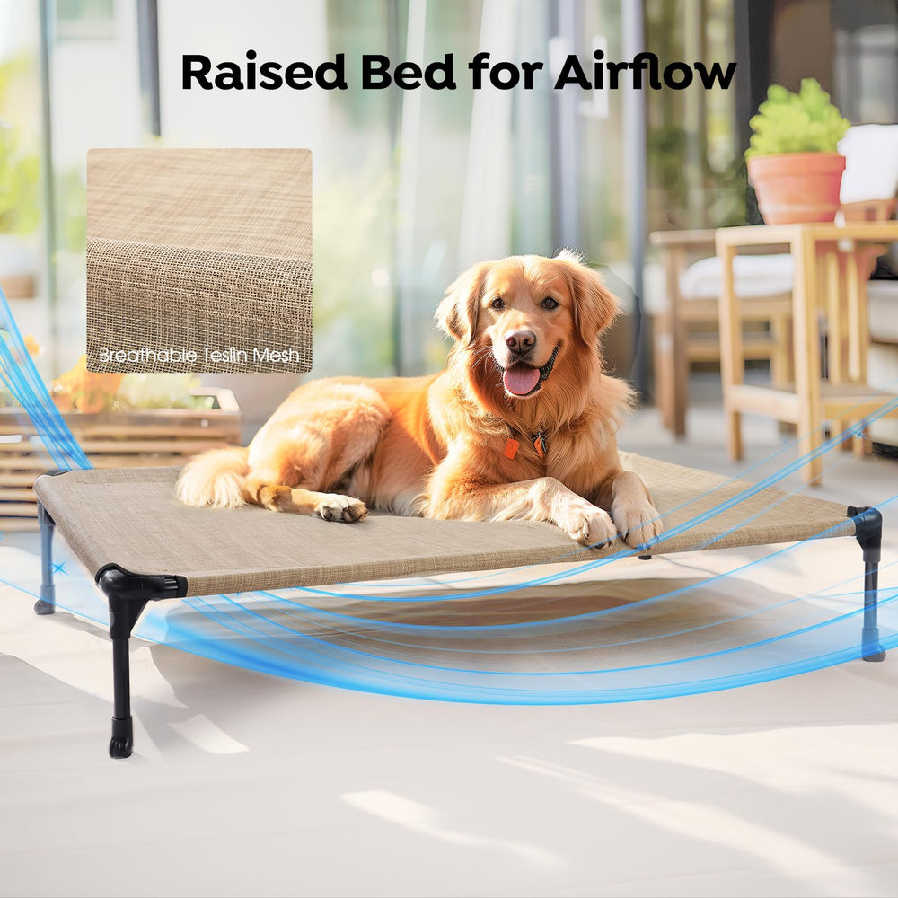 Uso interior y exterior: cama Veehoo portátil para comodidad en casa.