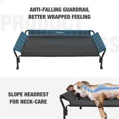 Veehoo cama perro lounger ergonómico brinda comodidad durante el descanso