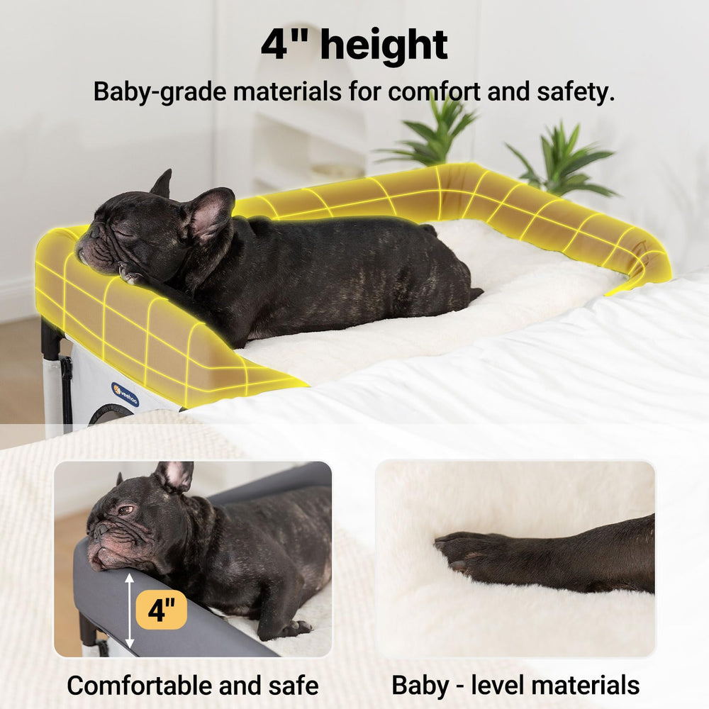 Veehoo cama perro nido inferior; refugio cómodo para mascotas nocturnas.
