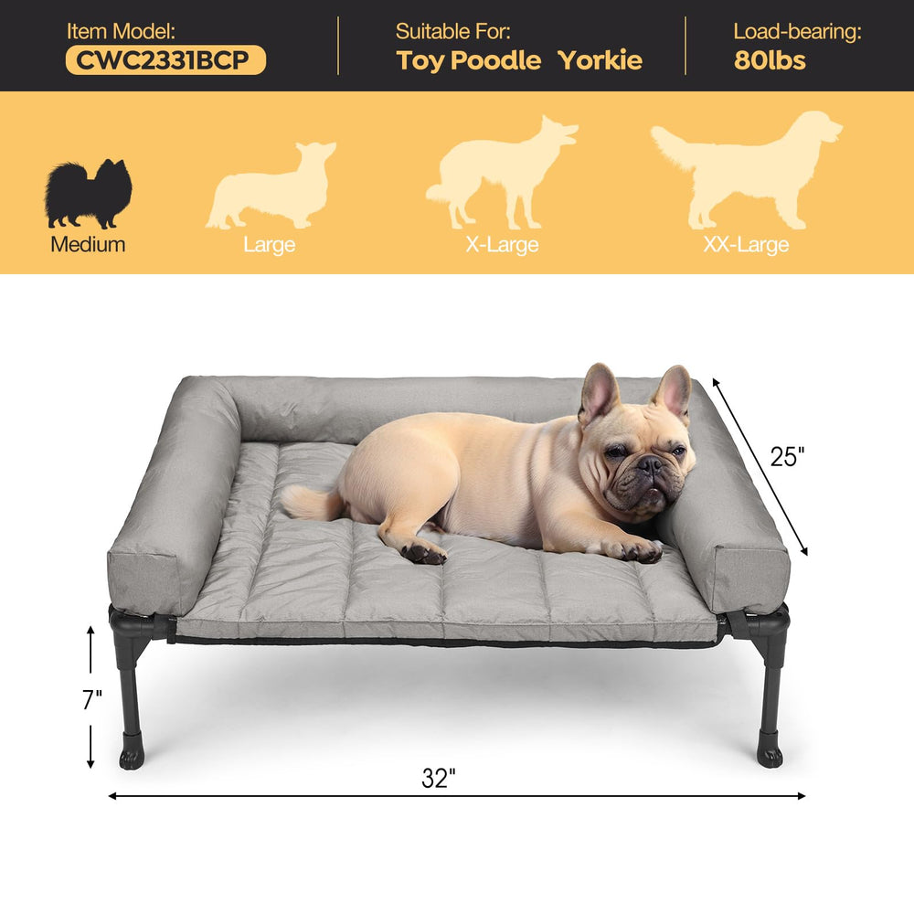 Cama para perro Veehoo con patas antideslizantes para uso seguro