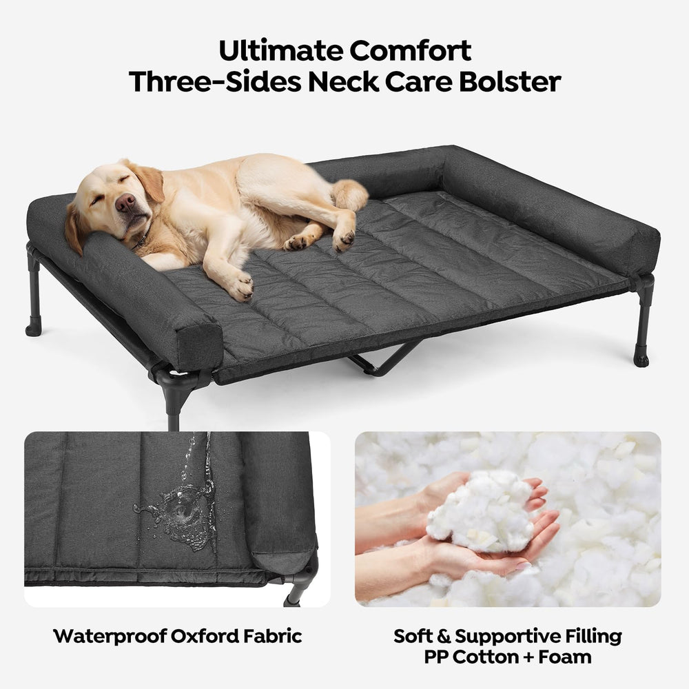 Cojín de refuerzo acolchado Veehoo con superficie impermeable para durabilidad.