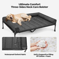 Cojín de refuerzo acolchado Veehoo con superficie impermeable para durabilidad.