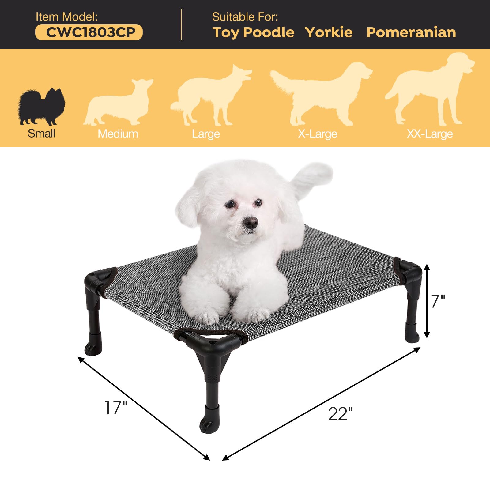 Ensamblaje rápido sin herramientas para la cama elevada Veehoo
