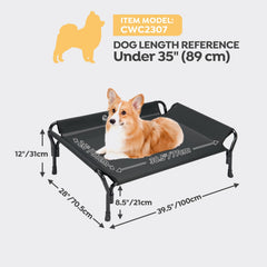 Cama para perro Veehoo con malla Teslin transpirable para ventilación