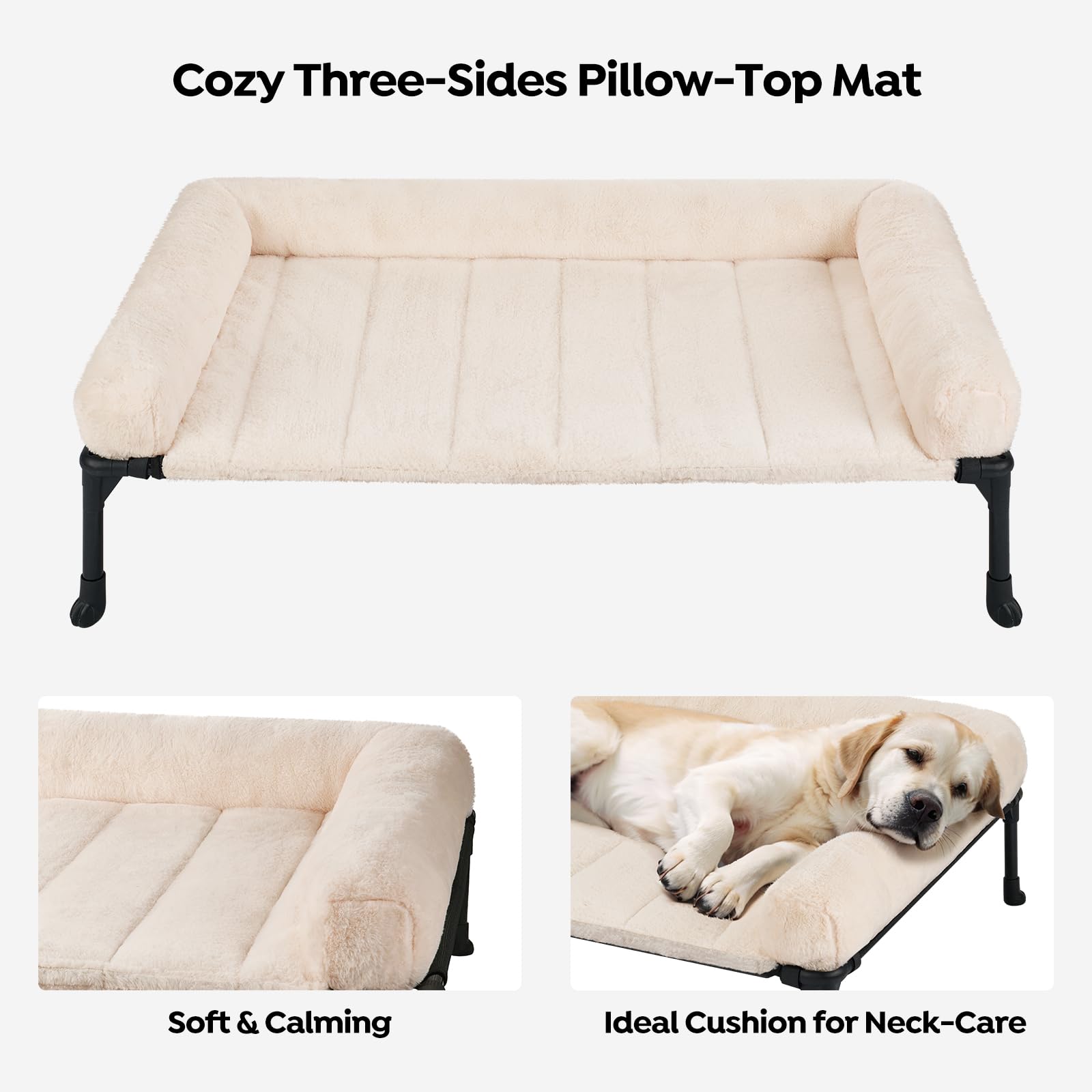 Modo refrescante Veehoo para cama de perro, mejor ventilación en días cálidos.