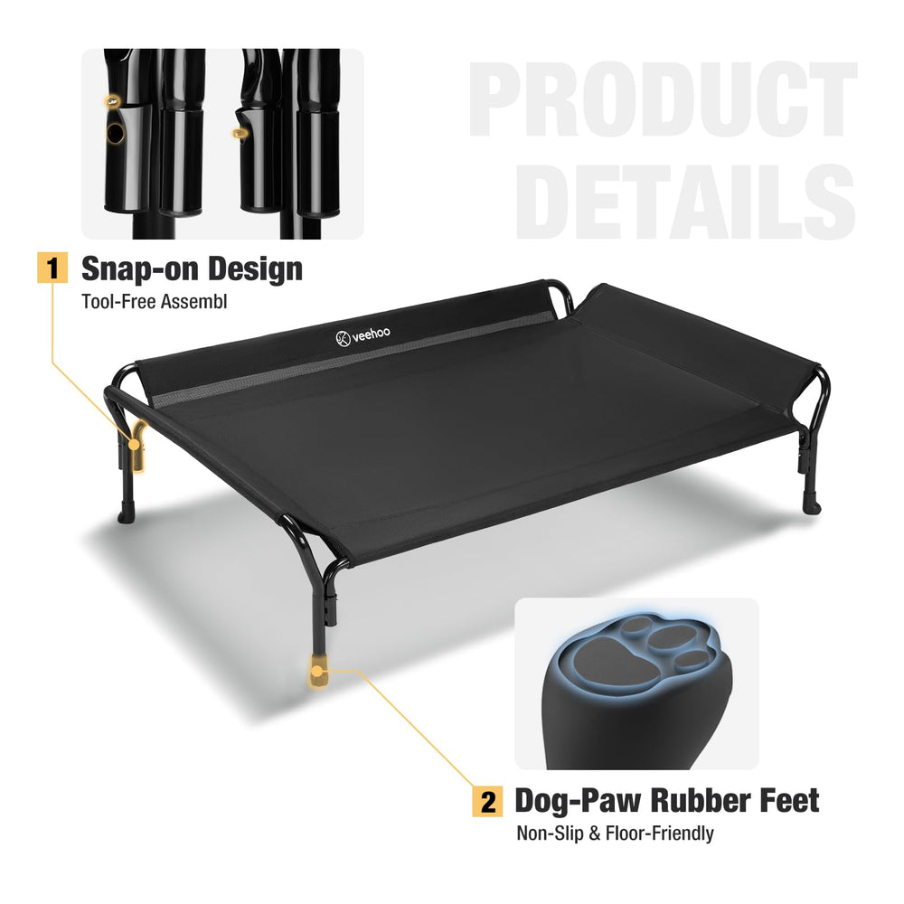 Cama para perro Veehoo con patas antideslizantes que evitan desplazamientos