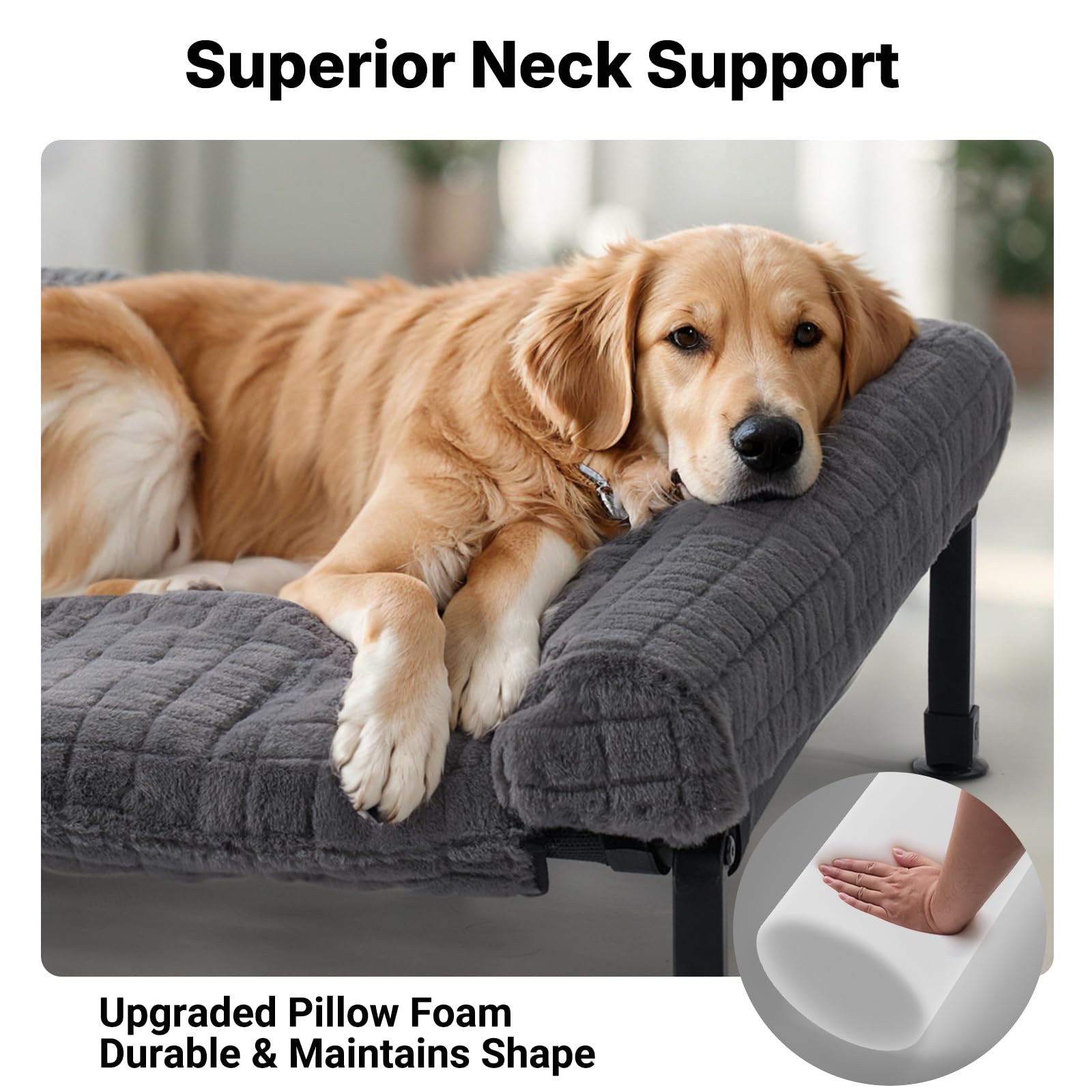 Superficie superior desmontable de Veehoo con cojín de apoyo para lavado.