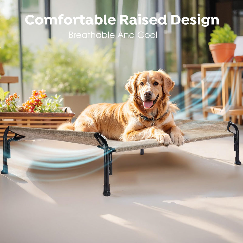 Veehoo XXL, cama para perro con cabezal ergonómico para apoyo de cuello.