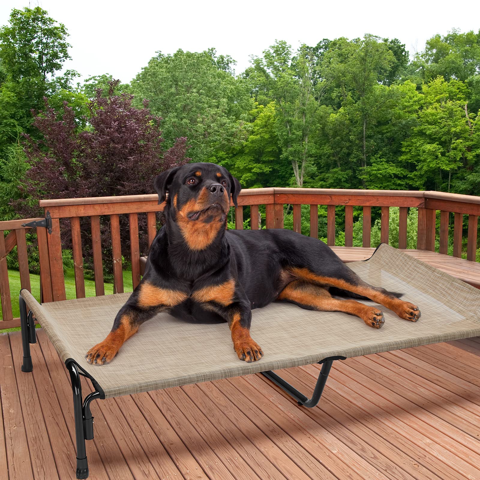 Capacidad para perros de hasta 72 kg en la cama Veehoo XXL.