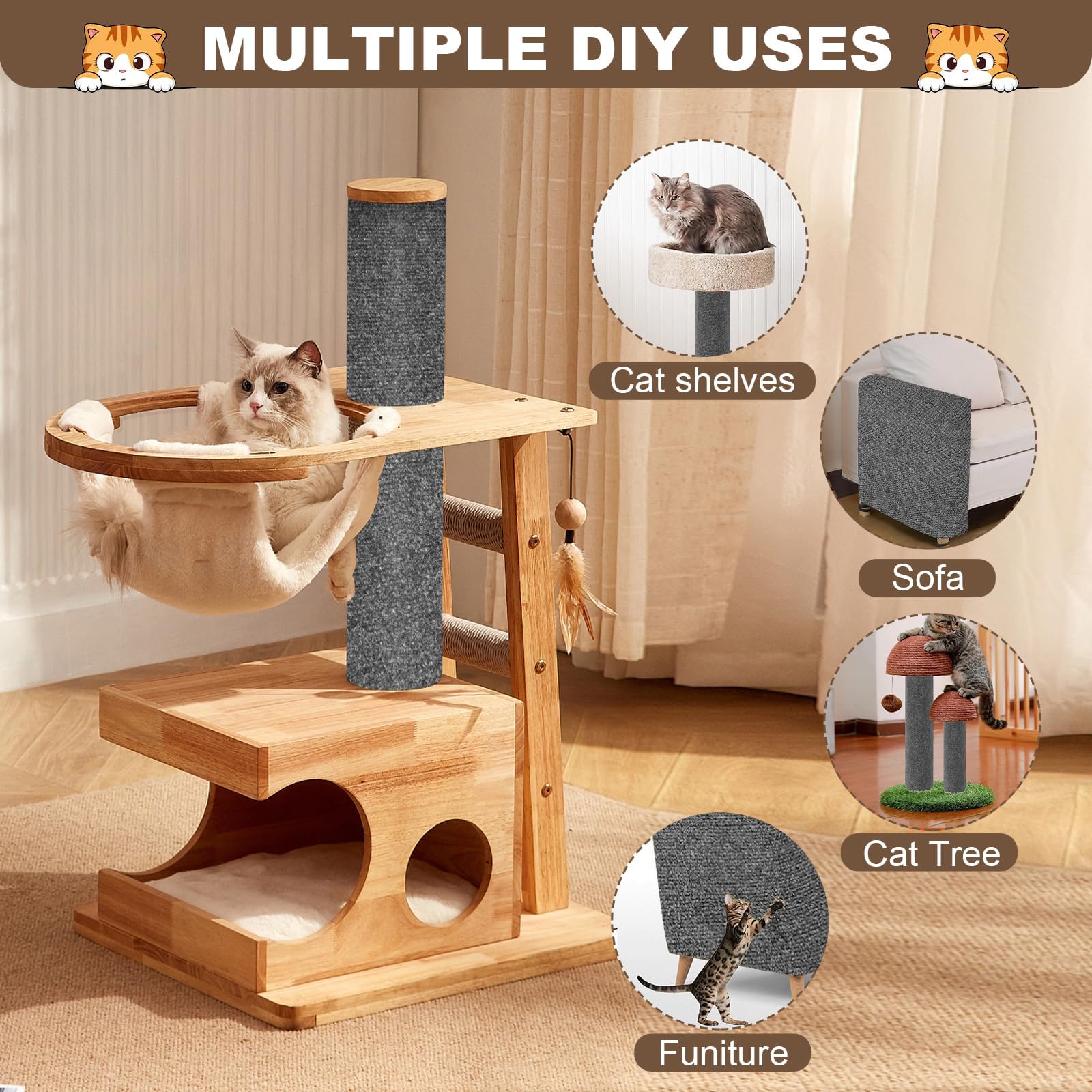 Vefhby protector-muebles anti-rayaduras: barrera anti-rayaduras para sofás y camas.