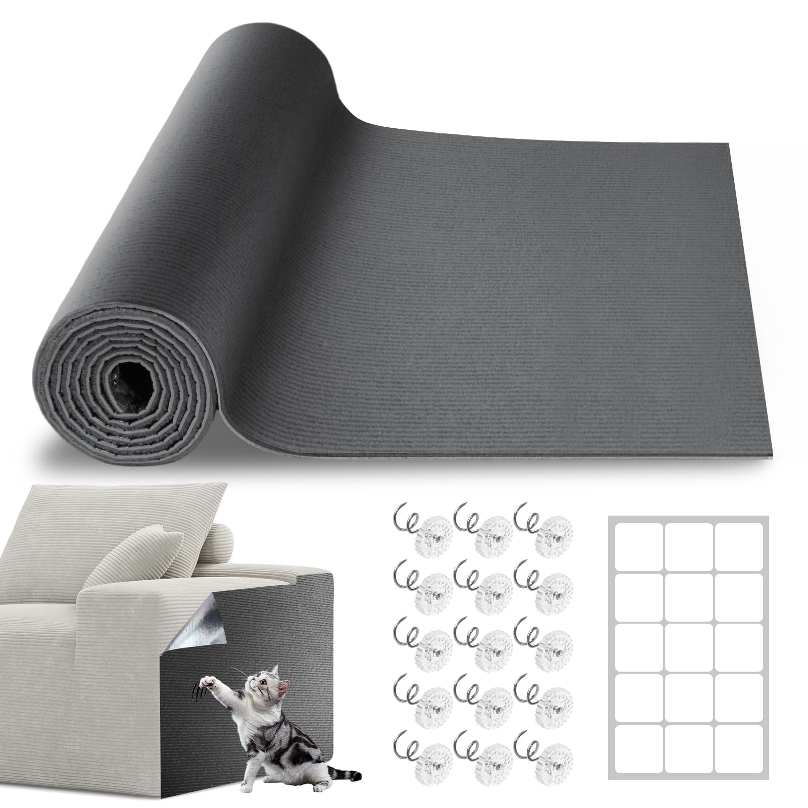 Vefhby protector-muebles rasca-gato 787x158: protege muebles y ofrece área de rascar.