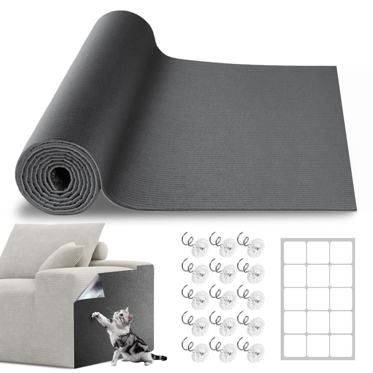 Vefhby protector-muebles rasca-gato 787x158: protege muebles y ofrece área de rascar.