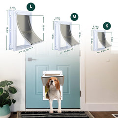 Guía de instalación de la puerta Vegeggs en puertas o paredes.