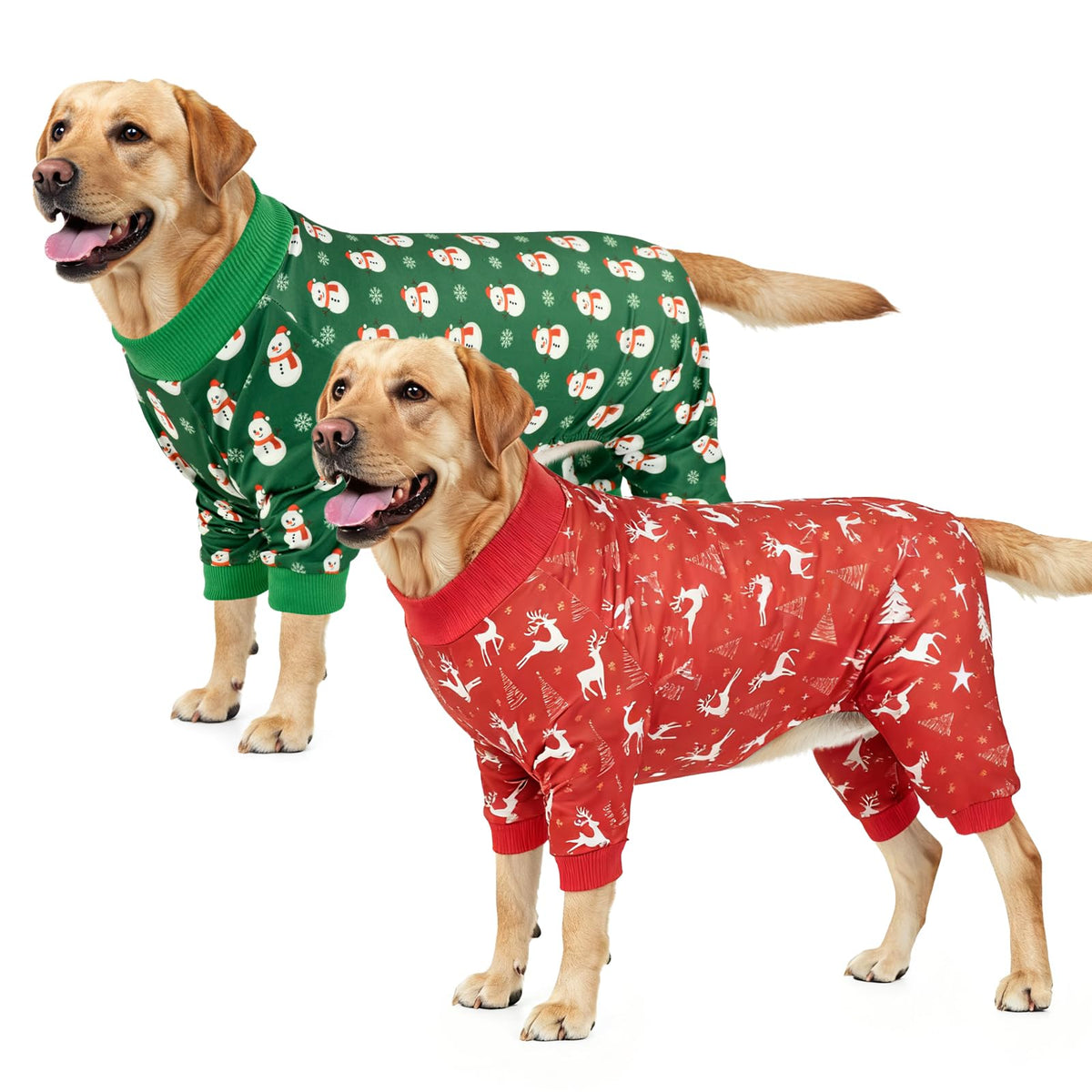 Vehomy pijama para perro con muñeco de nieve, ideal para Navidad