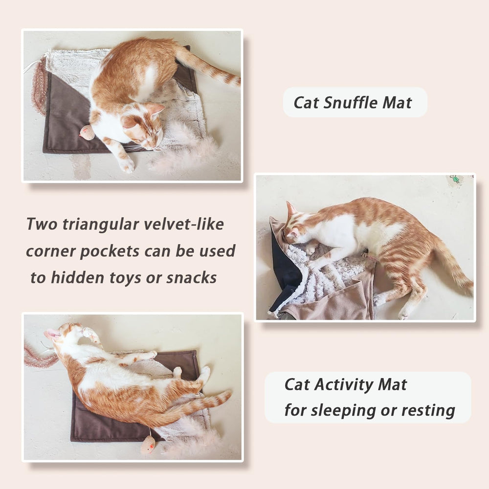 Veinbuty bolsillos esquinas triangulares ofrecen escondite estimulante para tu gato
