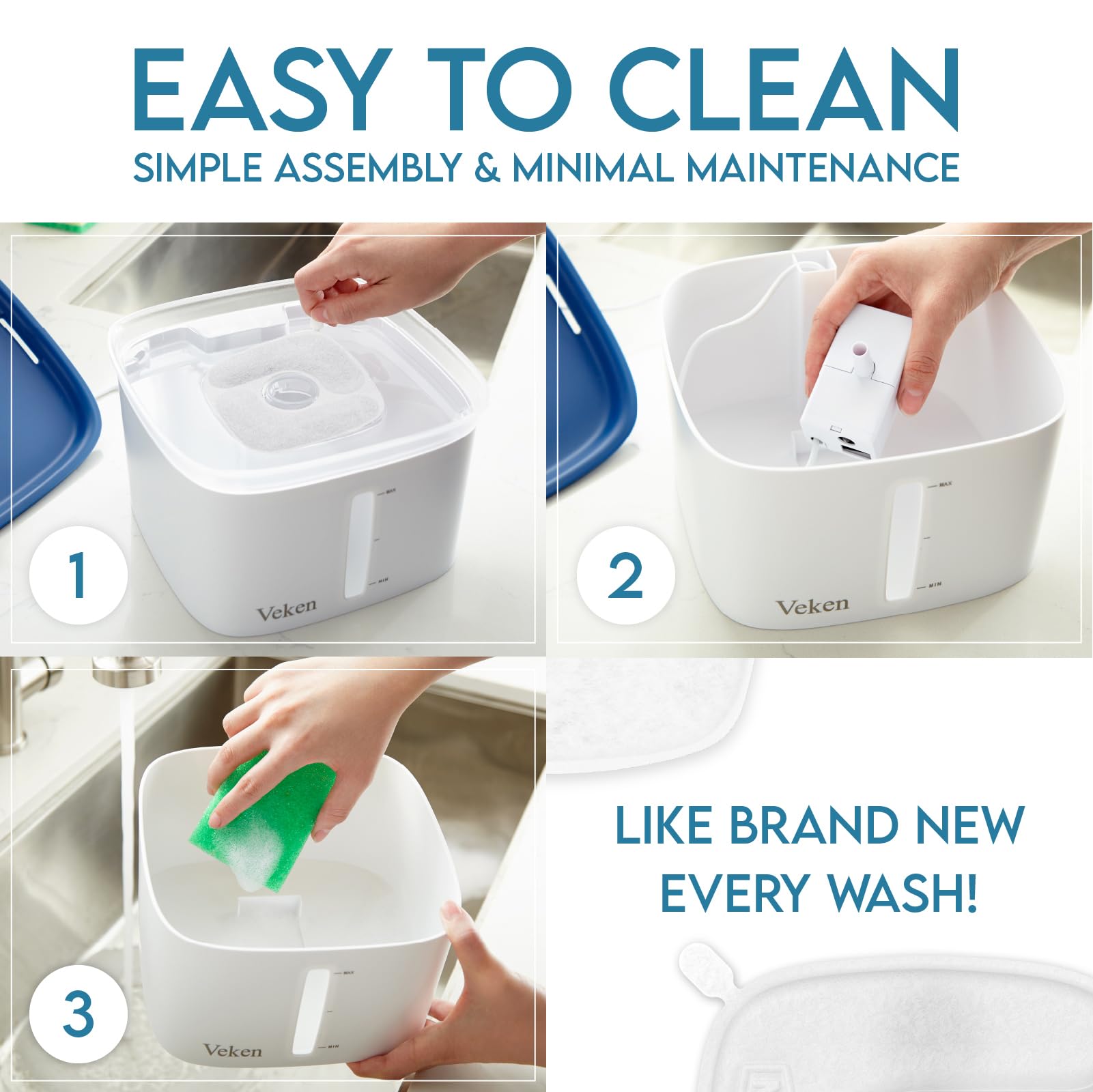 Filtración en 5 etapas de Veken para agua más fresca