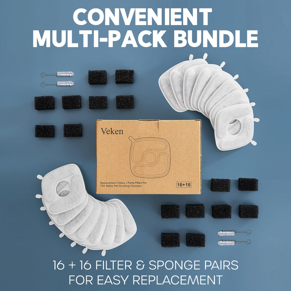 Kit de mantenimiento Veken para fuente, mantiene agua fresca constante
