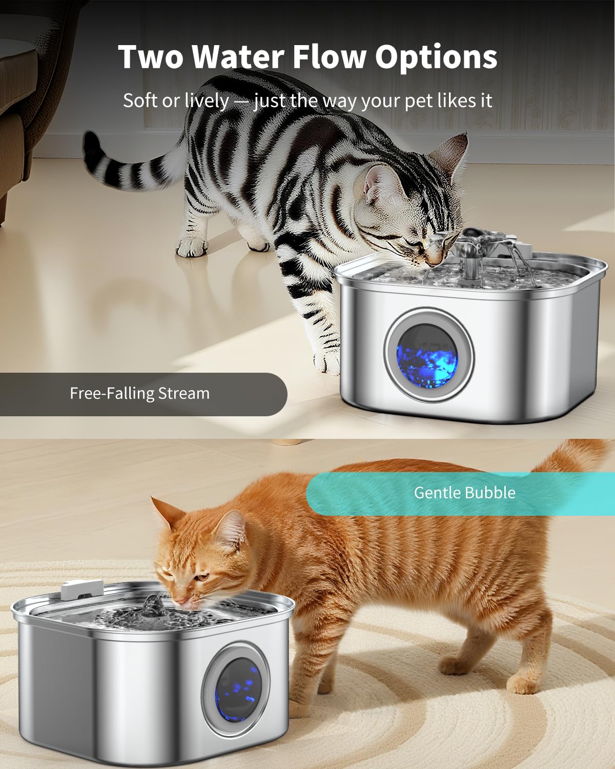 Diseño Vekonn apto para multi-mascota, ideal para hogares con varias mascotas.