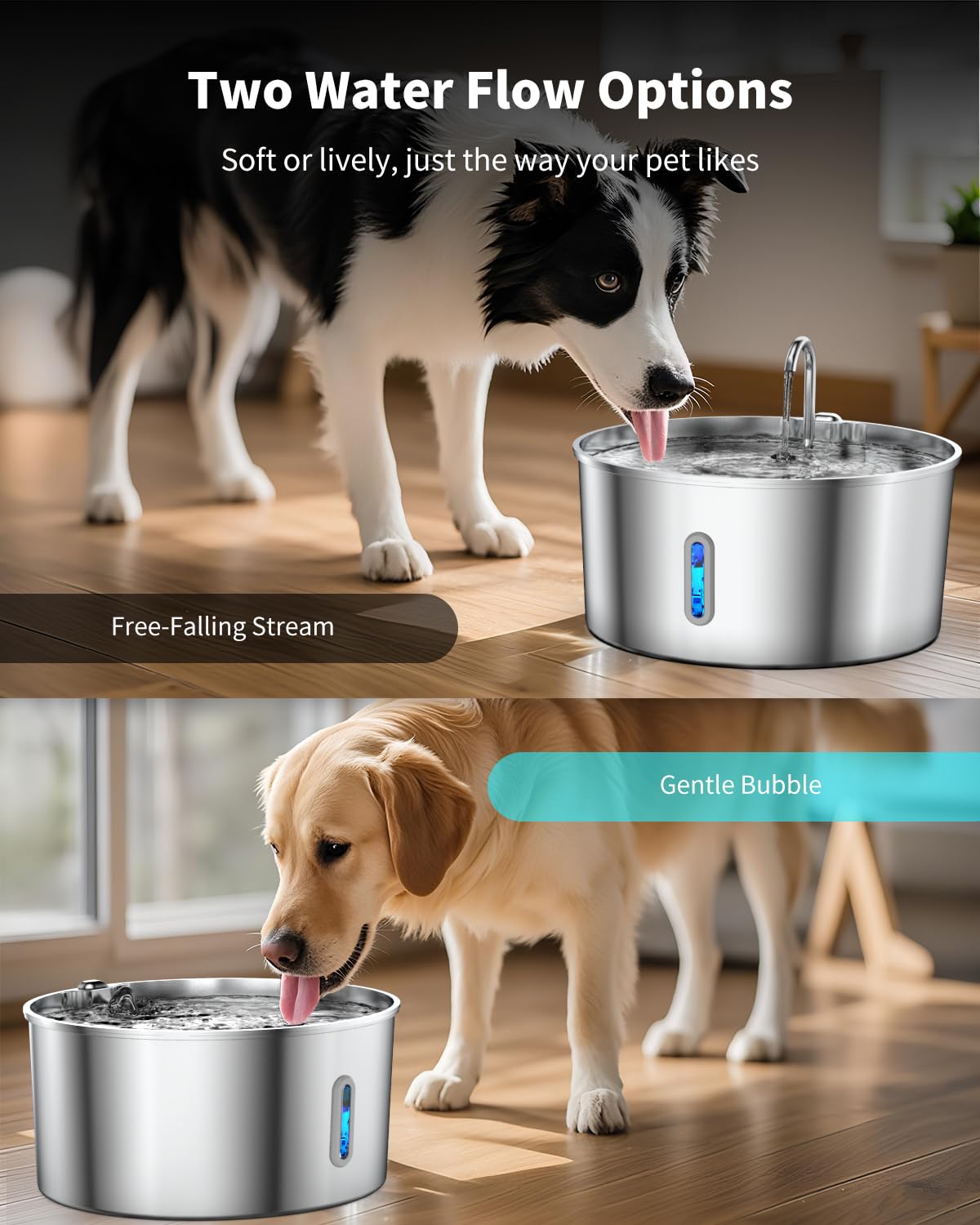 Vekonn dispensador de agua automático para mascotas en casa.