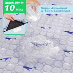Velvopet almohadilla multi-capa absorbe y evita filtraciones durante el entrenamiento.